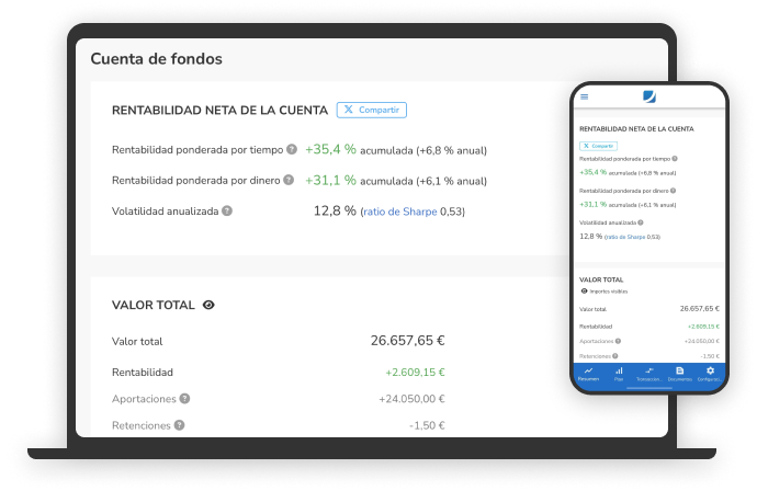 Transparencia y control sobre tu inversión